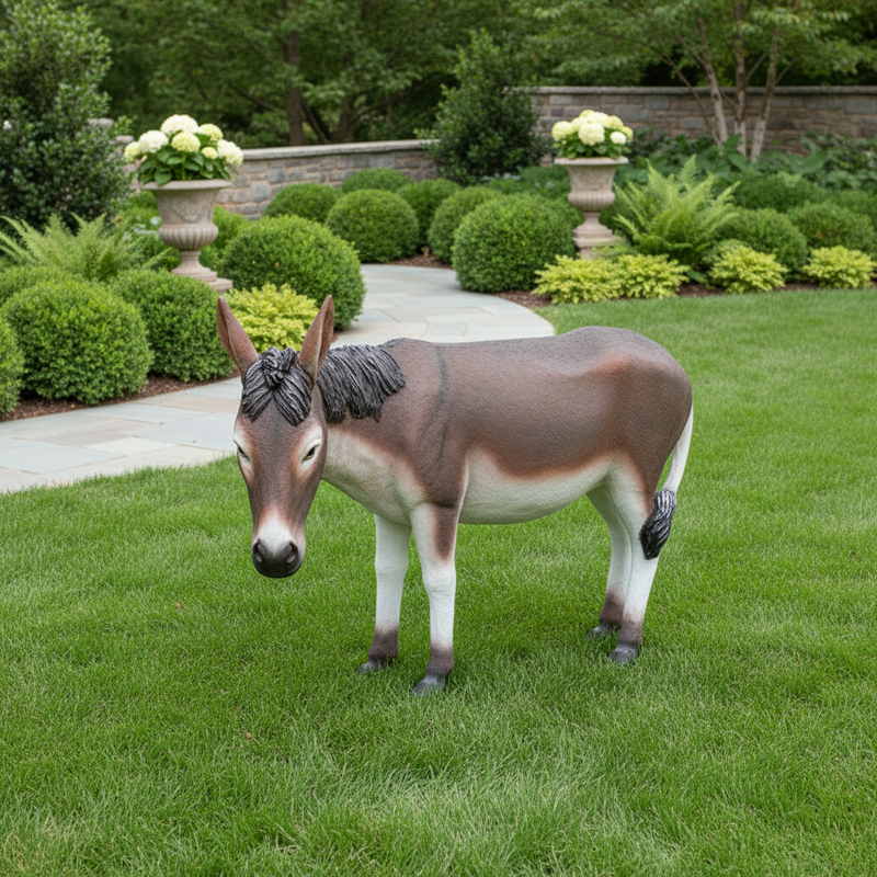 Donkey Mule Jackass Garden Statue (40-Inch)
