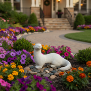 Otter Garden Statue (11 - Inch) Side Angle