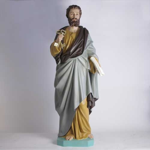Saint Peter 63"" H Outdoor/Indoor Statue