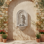 Lifesize Blowing Kiss Wall Fountain (40 - Inch) Side Angle