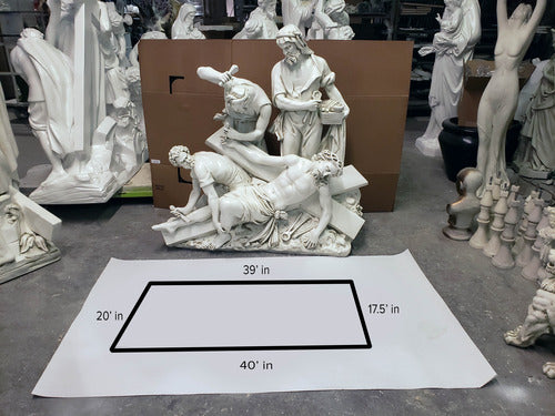 Jesus Is Nailed To Cross Station 11 Outdoor/Indoor Statue