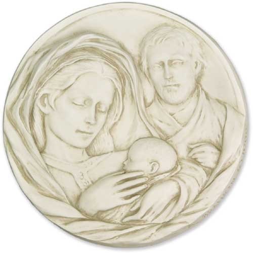 Holy Family Plaque 10 Outdoor/Indoor Statue