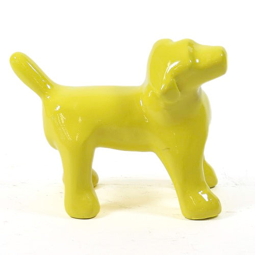 Pop Art Dog Garden Statue (9 - Inch) Side View