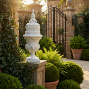 Goldman Finial Outdoor Statue (60 - Inch) Side Angle