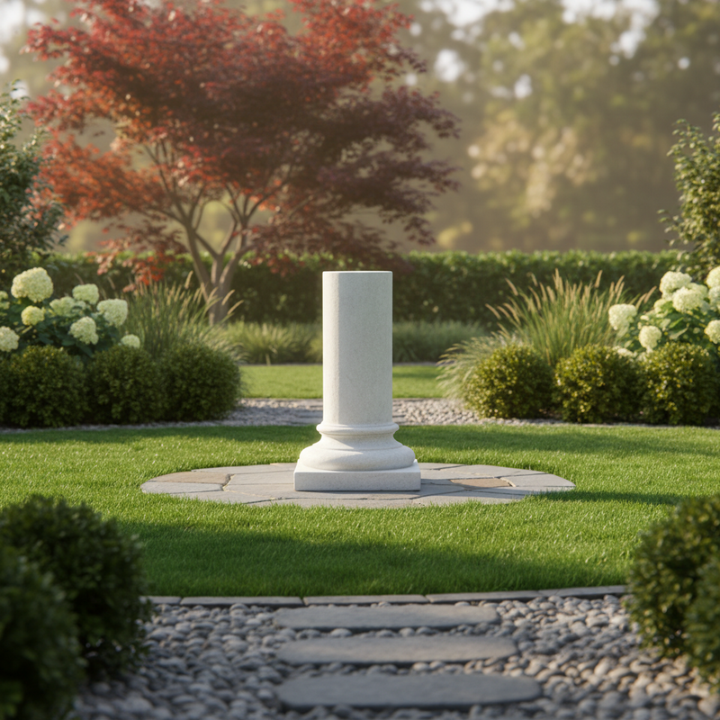 Half Column Outdoor Statue (29-Inch)