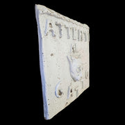 Beware Of Cat Outdoor Plaque (8.0 - Inch) Different Angle