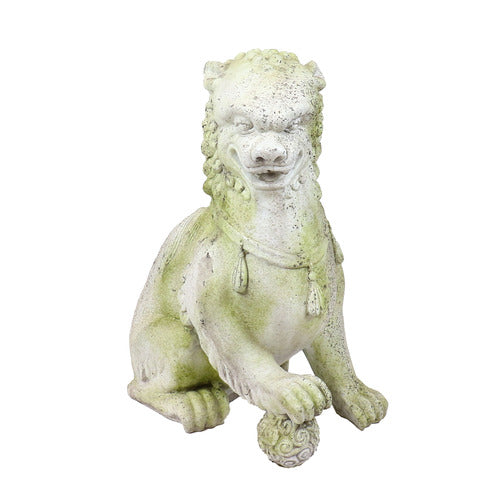 Foo Dog Garden Statue (35 - Inch) Side View