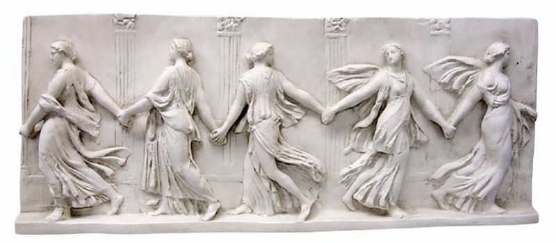 Bacchantes Dancing Frieze 17 Outdoor/Indoor Statue