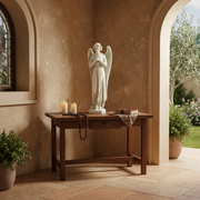 Prayer Angel Outdoor Statue (25 - Inch) Side Angle