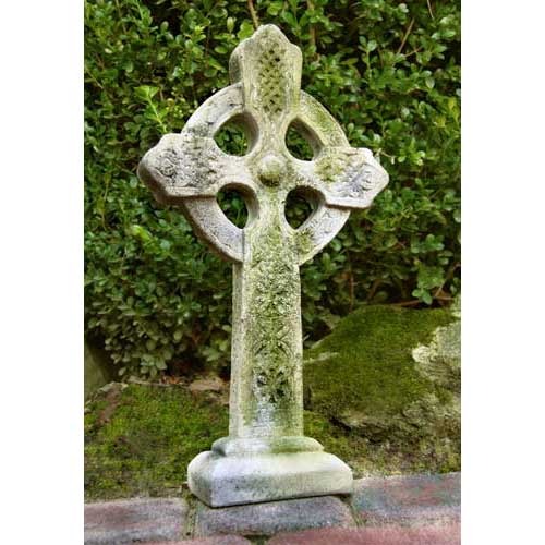 Celtic Cross Tabletop Statue Bfs (16 - Inch) Side View
