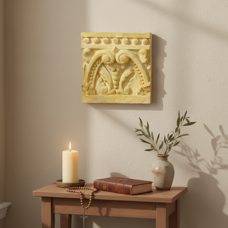 Detroit Tile Outdoor Plaque (10.0 - Inch) Side View