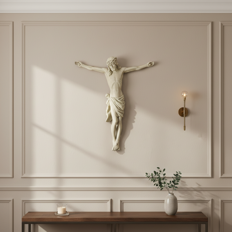 Jesus Corpus Religious Statue (37 - Inch) Side View