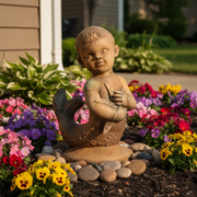 Mermaid Garden Statue (17 - Inch) Side Angle