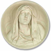 Blessed Mary Roundel Statue (12 - Inch)