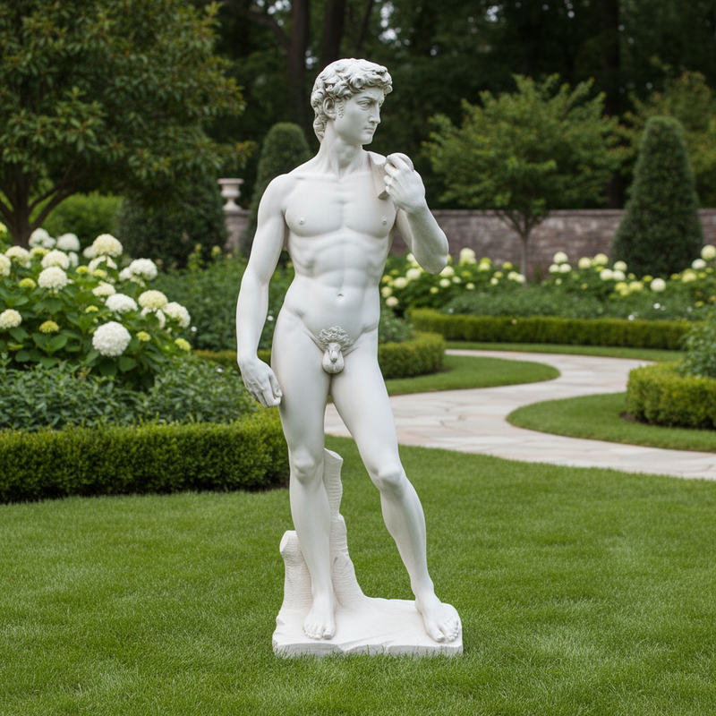 David Standing Statue (44 - Inch) Side Angle