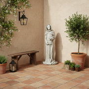 Saint Fiacre Statue (44 - Inch) Side Angle