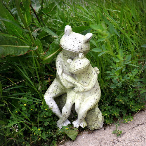 Love Frogs Statue (12 - Inch) Side View
