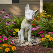 Baby Fox Garden Statue (17.5 - Inch) Side Angle