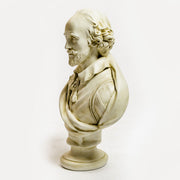Classical old world European bust of a bearded man with ornate Renaissance-style clothing and detailed facial features. Side Angle