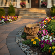 Triton Planter Small Garden Statue (10 - Inch) Side Angle