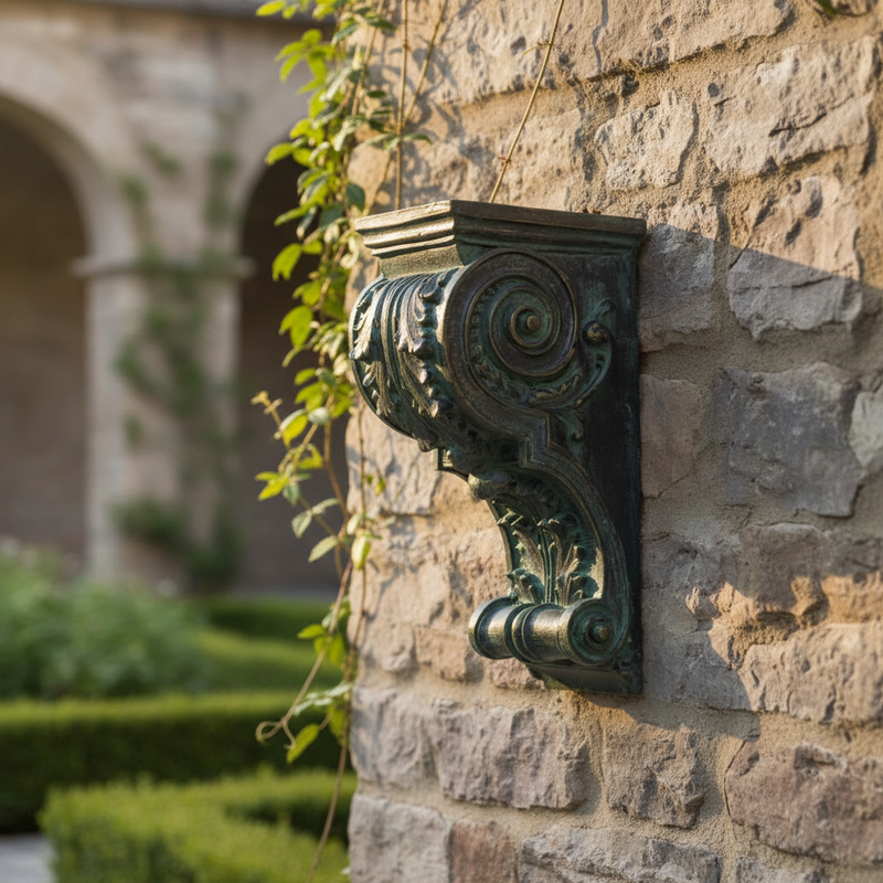 Wood Outdoor Bracket (12 - Inch) Side Angle