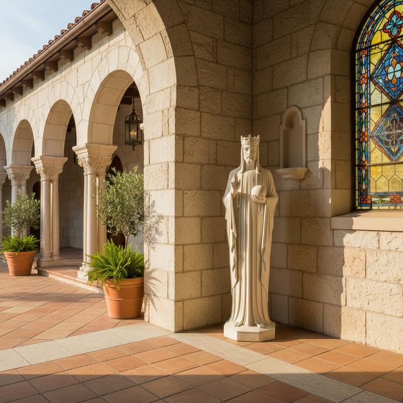 Christ the King Jesus Statue (47 - Inch) Side Angle