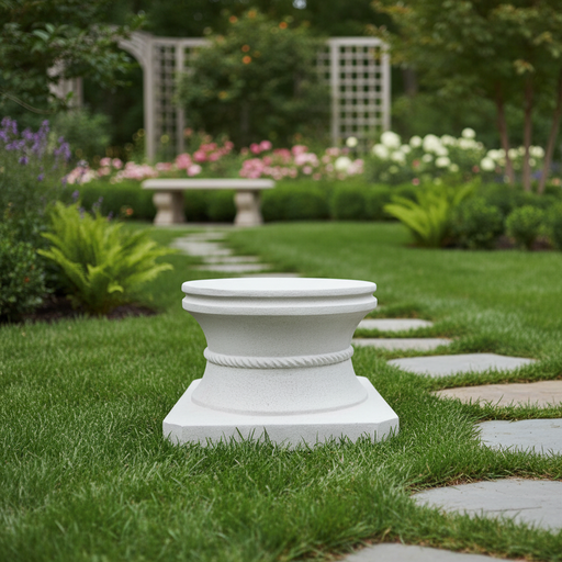 Riser Stand Outdoor Statue (9 - Inch) Side Angle