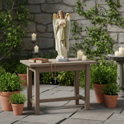 Prayer Angel Outdoor Statue (26 - Inch) Side Angle