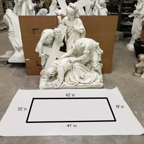 Jesus Falls The 2nd Time Station 7 Outdoor/Indoor Statue