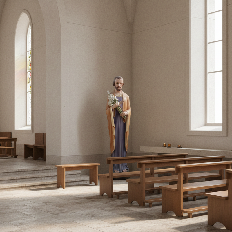 Saint Joseph Religious Statue (60 - Inch) Side Angle