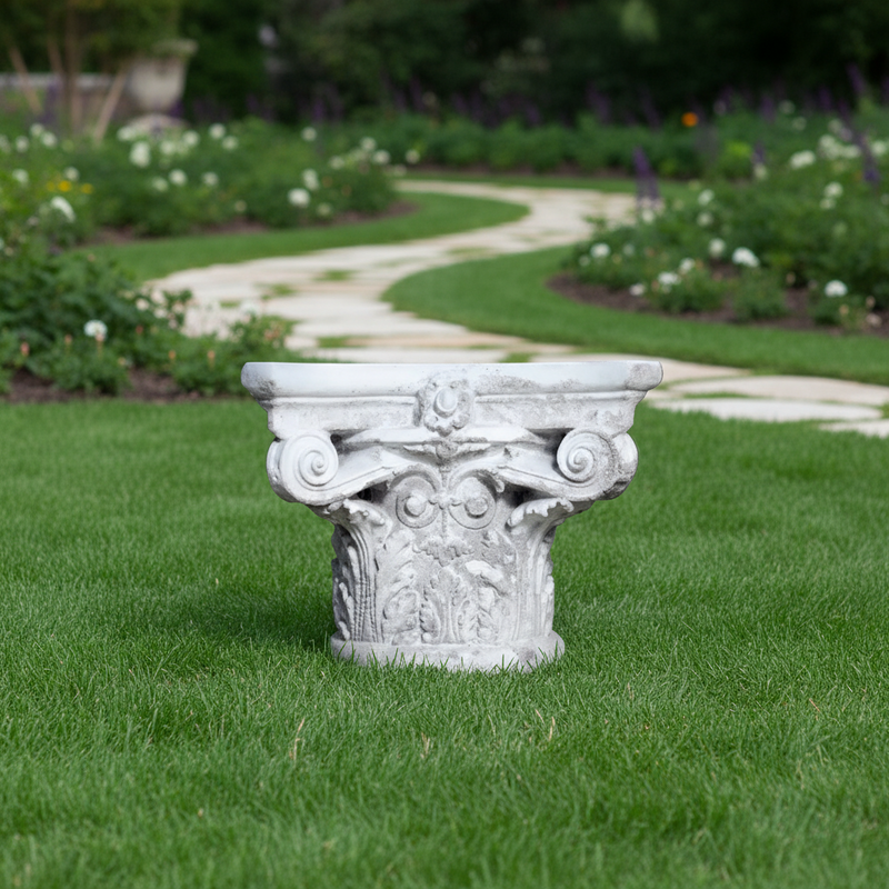 Renaissance Italian Outdoor Statue (12 - Inch) Side Angle