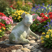 Gomer Pig Statue (13 - Inch) Side Angle