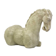 Horse bust sculpture with classical old world European style, featuring ornate detailing and a Renaissance-inspired mane.