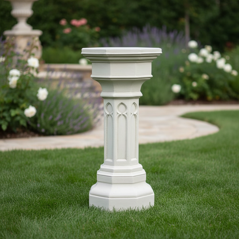 Gothic Redmond Pedestal Statue (42 - Inch) Side Angle