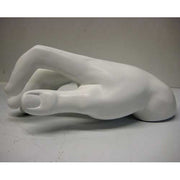 Sculpted hand in a classical Renaissance style, gracefully posed with gently curved fingers and smooth, ornate detailing.