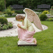 Praying Church Angel Outdoor Statue (28 - Inch) Side View