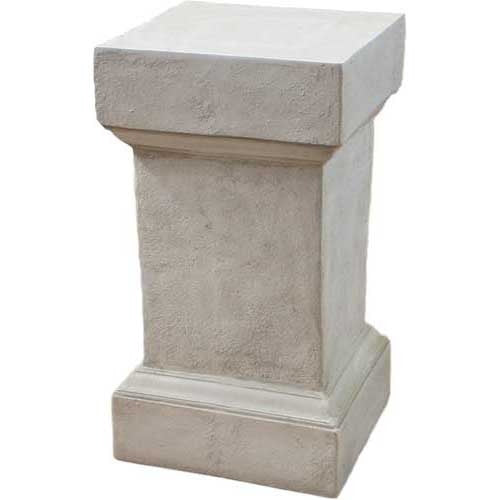 Weathered Square Pedestal 29 Outdoor/Indoor Statue