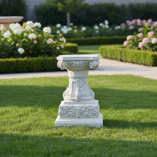 Cherub Outdoor Statue (14 - Inch) Side Angle