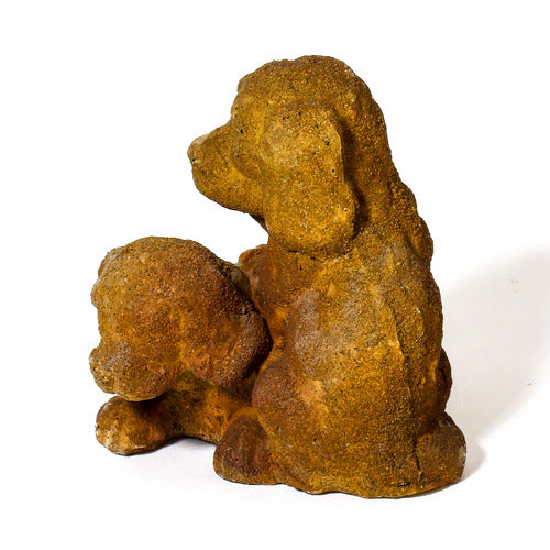 Two Puppies Dog Garden Statue (5 - Inch) Other Angle