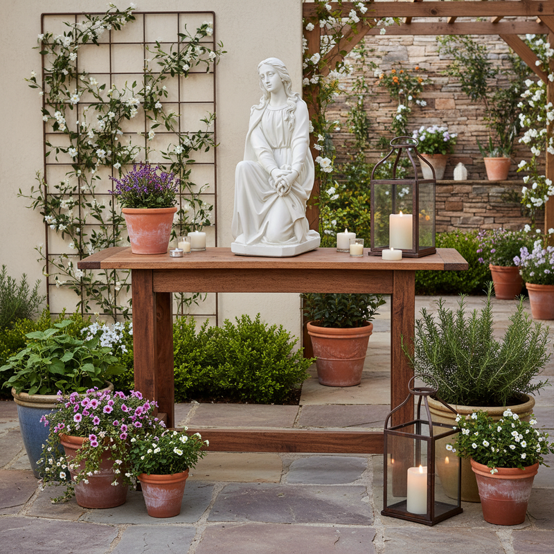 Mary Magdalene at the Crucifixion Statue (42 - Inch) Side Angle