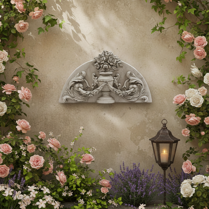 Cromel Overdoor Outdoor Statue (32 - Inch) Side Angle