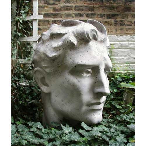 Golden Boy Garden Statue (30 - Inch) Side View
