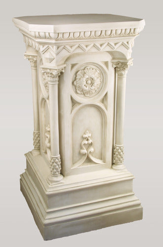 Columned Church Pedestal Outdoor/Indoor Statue