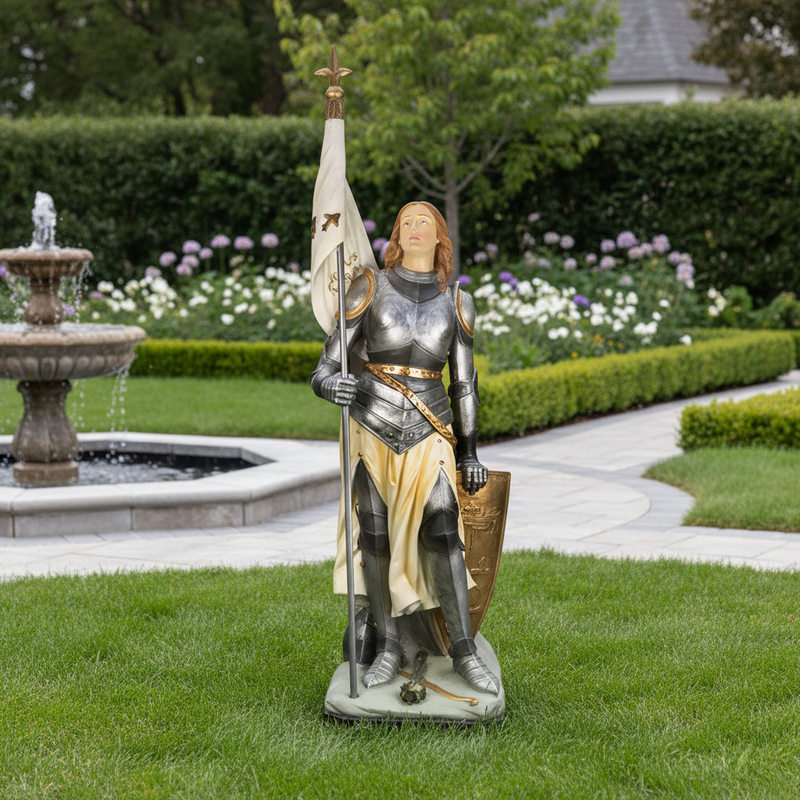 Saint Joan of Arc Religious Statue (93 - Inch) Side Angle