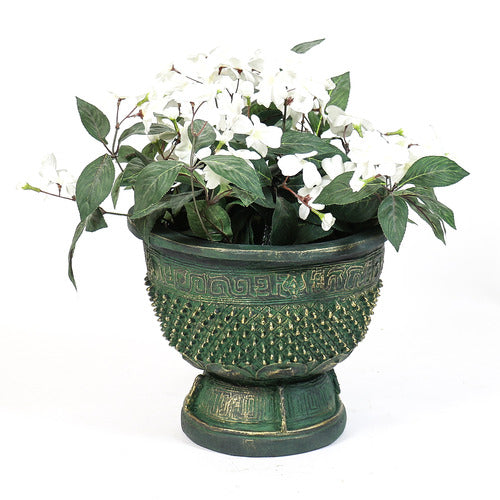 Eastern Oxidized Urn Outdoor/Indoor Statue