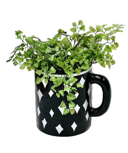 Diner Mug Planter Pop Colors Outdoor/Indoor Statue