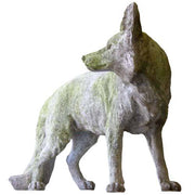 Steady Fox Garden Statue (19.5 - Inch) Side View