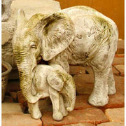 Bull Elephant Calf Garden Statue (15 - Inch) Side View