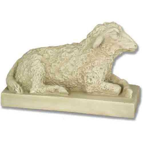 Sheep On Base 8 H   Ntv1.2 Outdoor/Indoor Statue