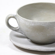 Coffee Cup On Saucer Statue (5 - Inch) Other Angle